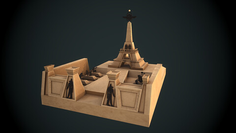 Ancient tower asset