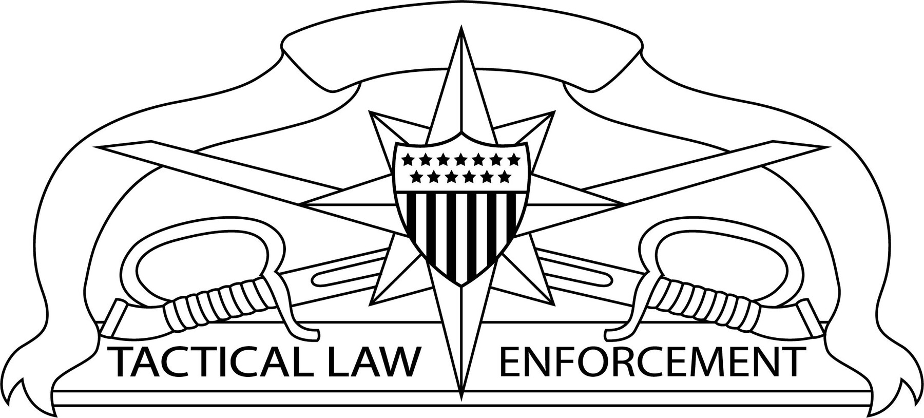 Coast Guard Tactical Law Enforcement Badge Vector svg eps dxf png jpg File  for laser engraving, cnc router, cutting, engraving, cricut, vinyl cutting