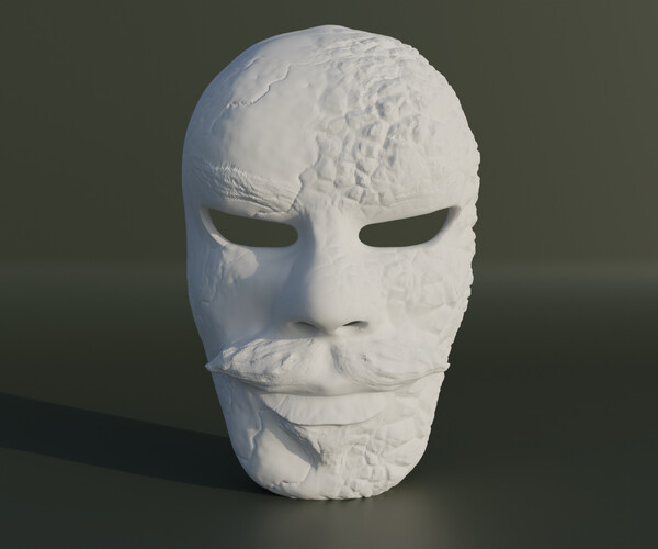 ArtStation - Fantasy Human Face Mask 2 3D print model | Resources