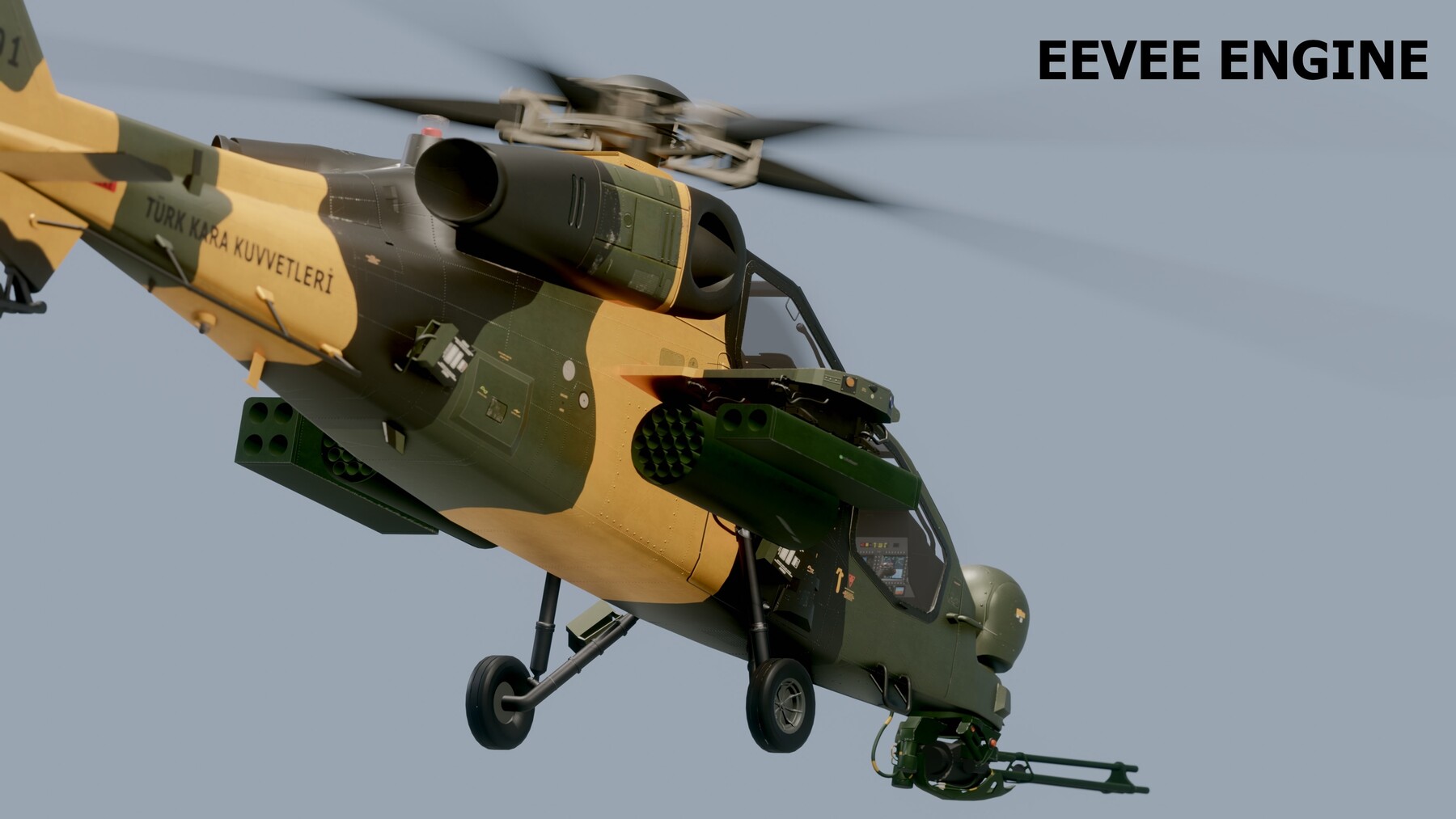 ArtStation - Atak T129 Helicopter Ultra High Textures-Changeable decal ...