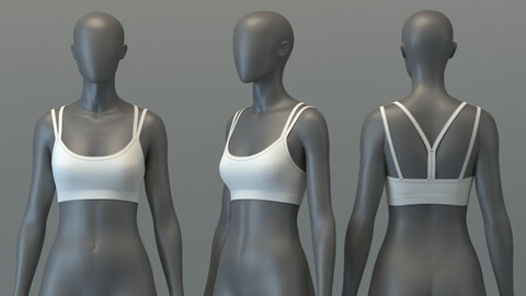 Sports Bra_Scoop Neck with Double Straps