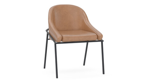 IZOARD Upholstered metal chair 3D Model