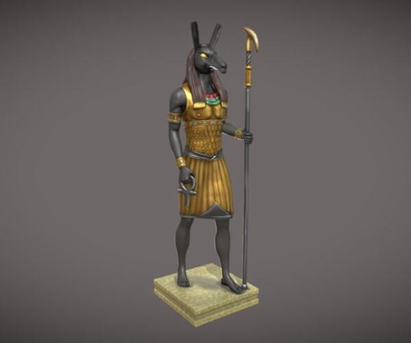 ArtStation - Statue of the Egyptian god Seth | Resources