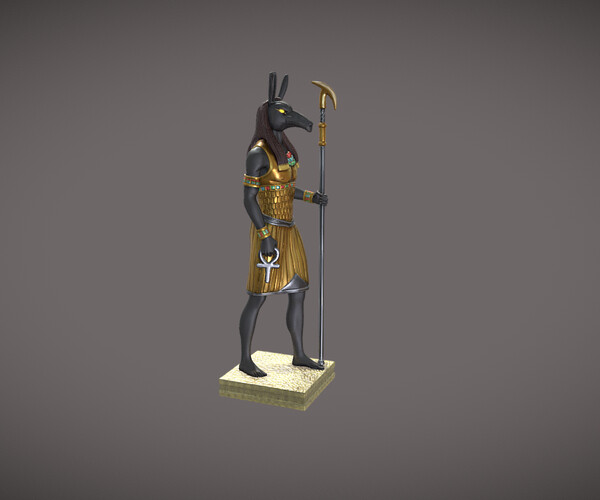 ArtStation - Statue of the Egyptian god Seth | Resources