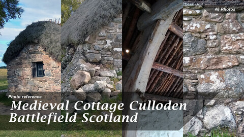 Medieval Cottage Culloden Battlefield Scotland