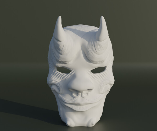 ArtStation - Devil Cosplay Mask Demon Face Mask 3D print model | Resources