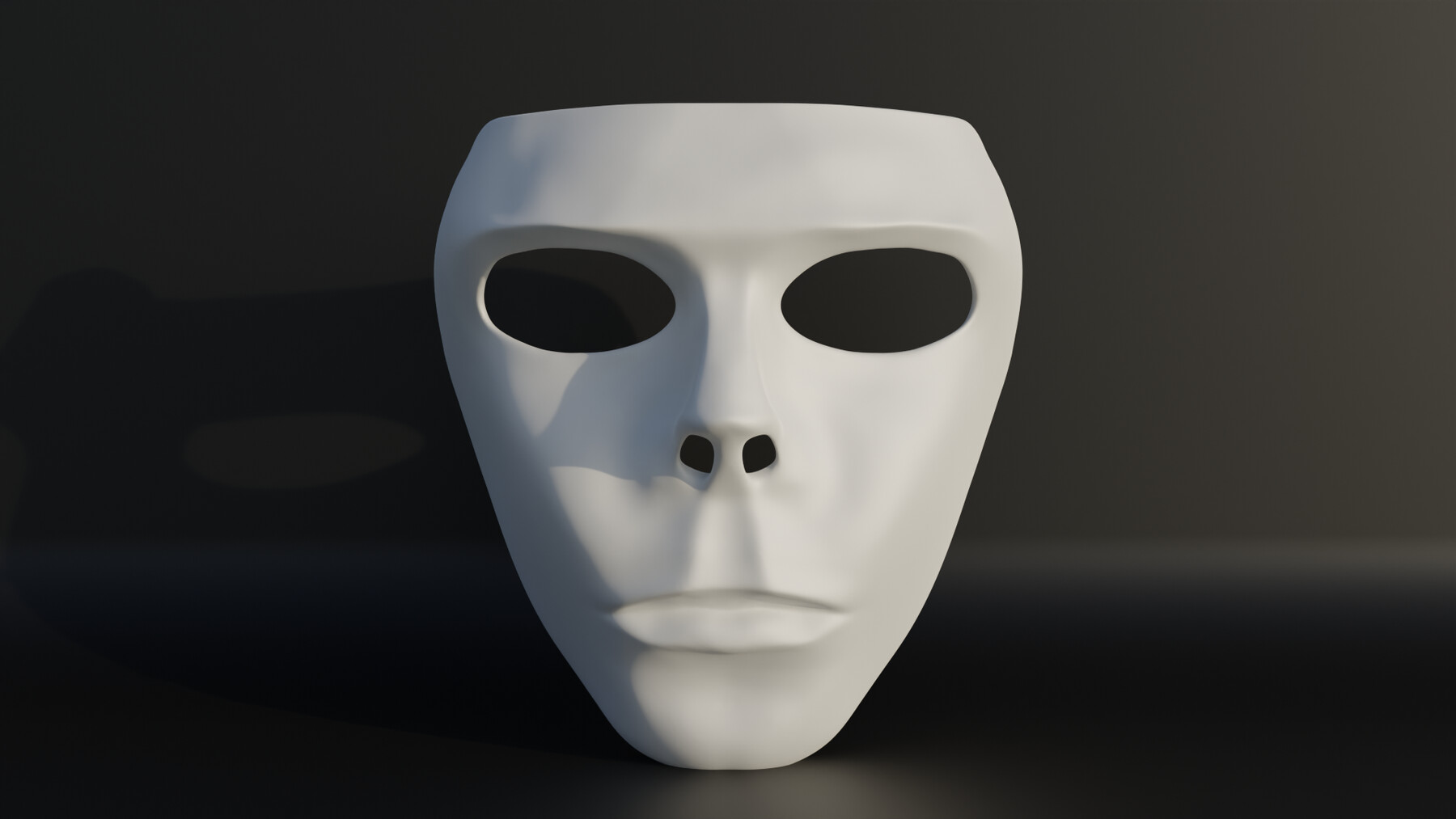 Blank face mask 3D model