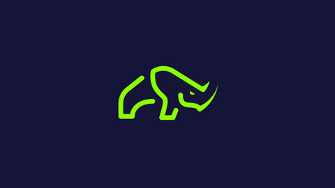 RHINO WILD MODERN LOGO