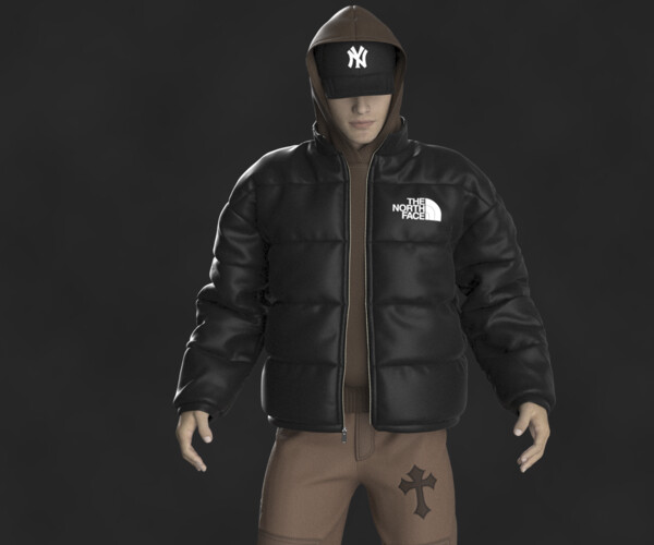 ArtStation - Streetwear Outfit Male OBJ mtl FBX ZPRJ