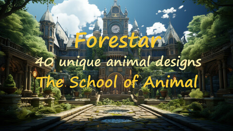 Forestar the School of animal (40 unique animal designs)