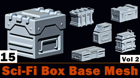 Sci-Fi Box Base Mesh Vol 2