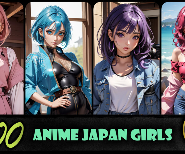 ArtStation - 100 Anime Beautiful Teen Japan Girls | 4K Images | | Artworks