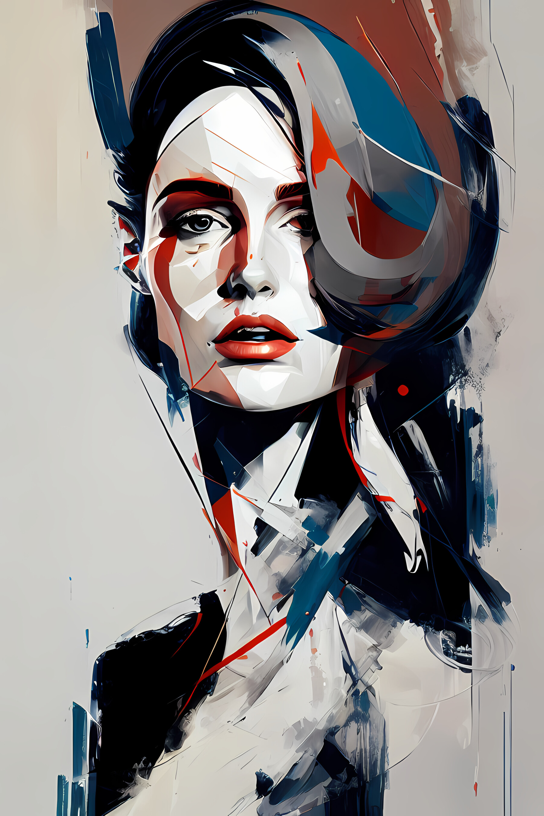 ArtStation - Beautiful and Elegant Abstract Female Portraits | Artworks