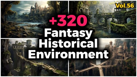 +320 Fantasy Historical Environment Concept (4k) | Vol_56