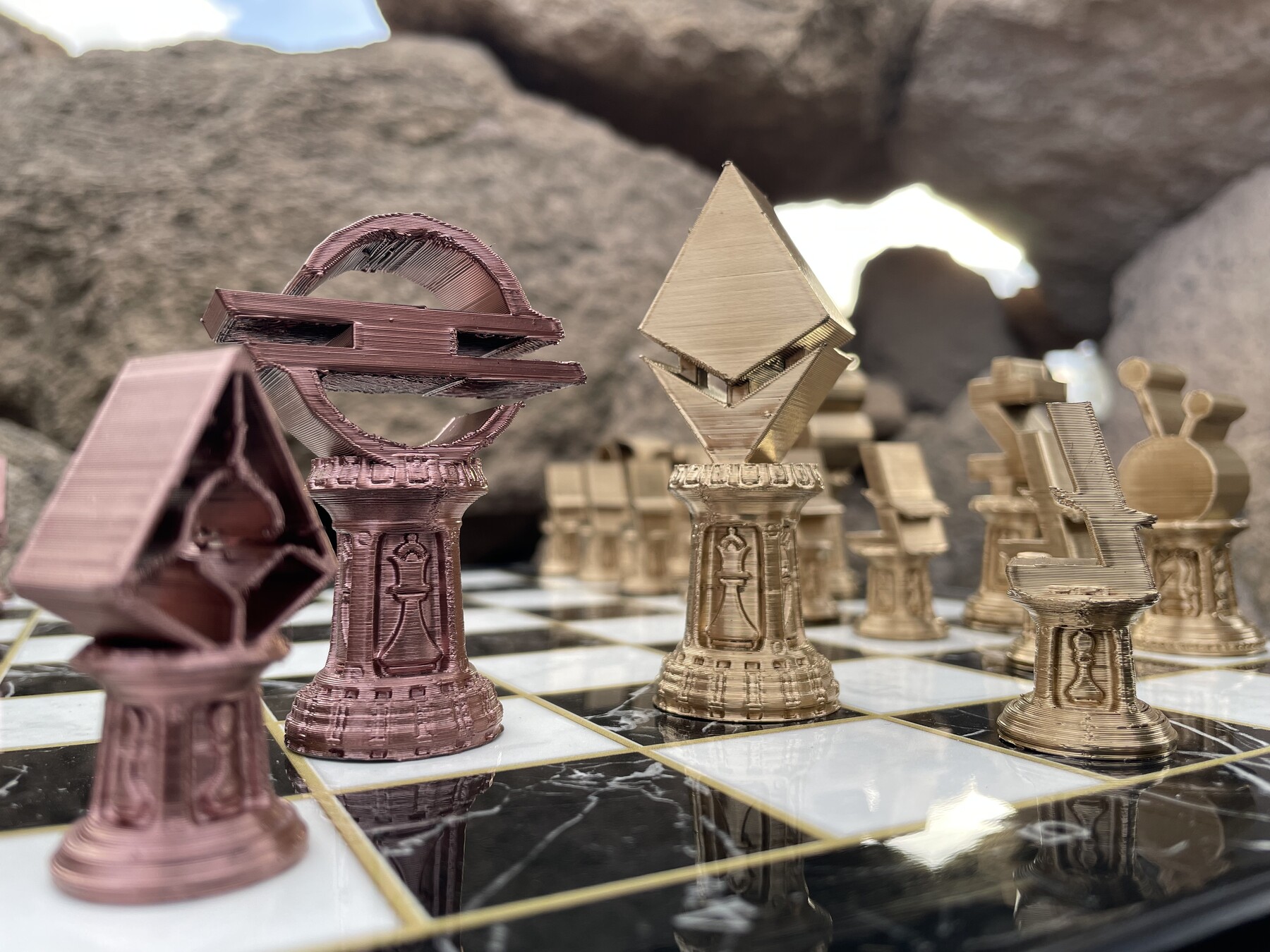 Attack on Titans chess set | Anime-themed 3D-printed chess board and pieces  | Anime | AoT