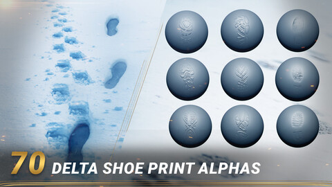 70 Shoe print Alpha & Brush
