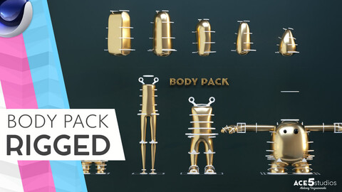 Body Pack - Cinema 4D - Build your own characters.