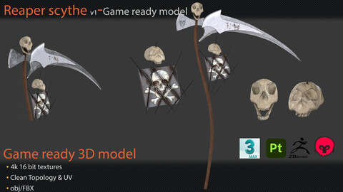 Reaper scythe- v1- Game Ready