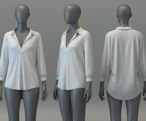 ArtStation - Button-up Tee | Resources