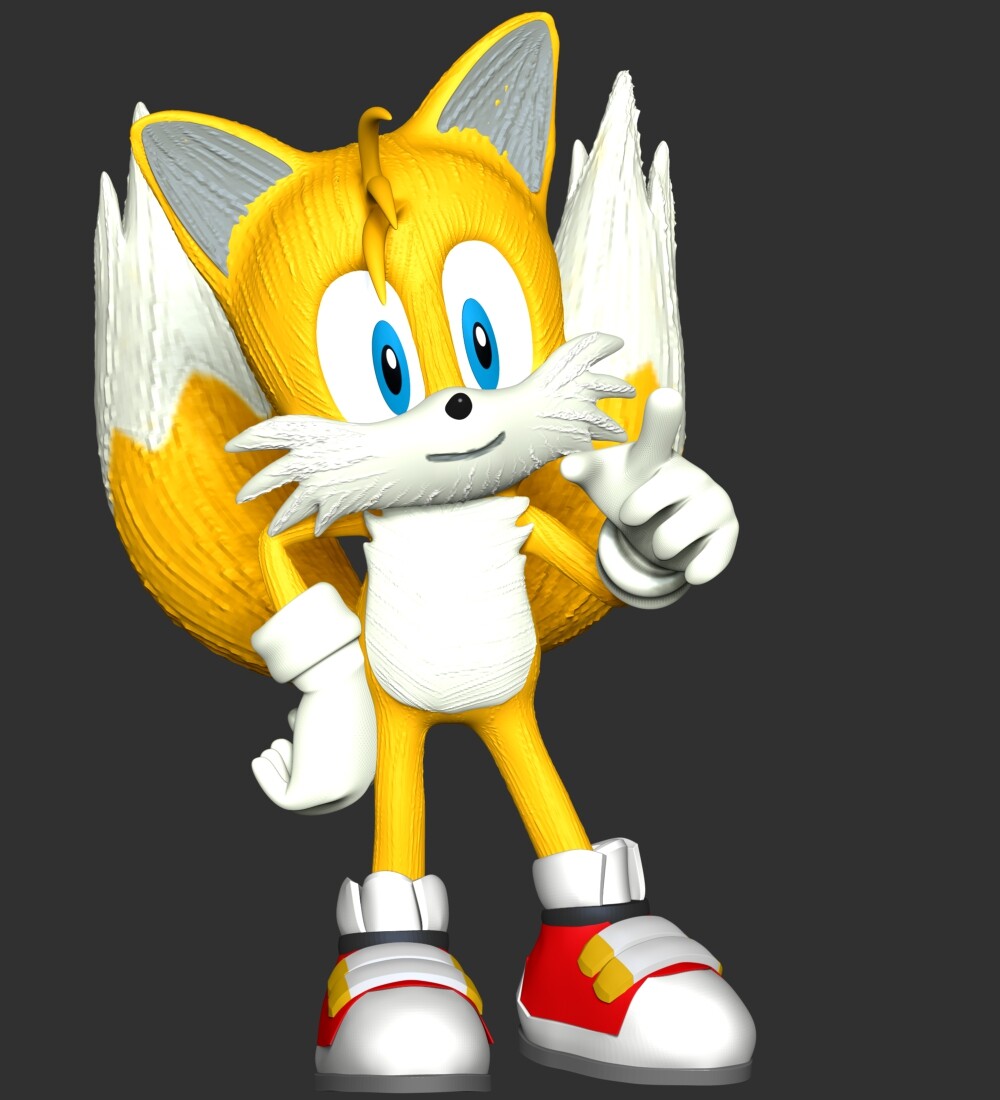 Tails- Sonic the Hedgehog 2 Fanart 3D model 3D printable