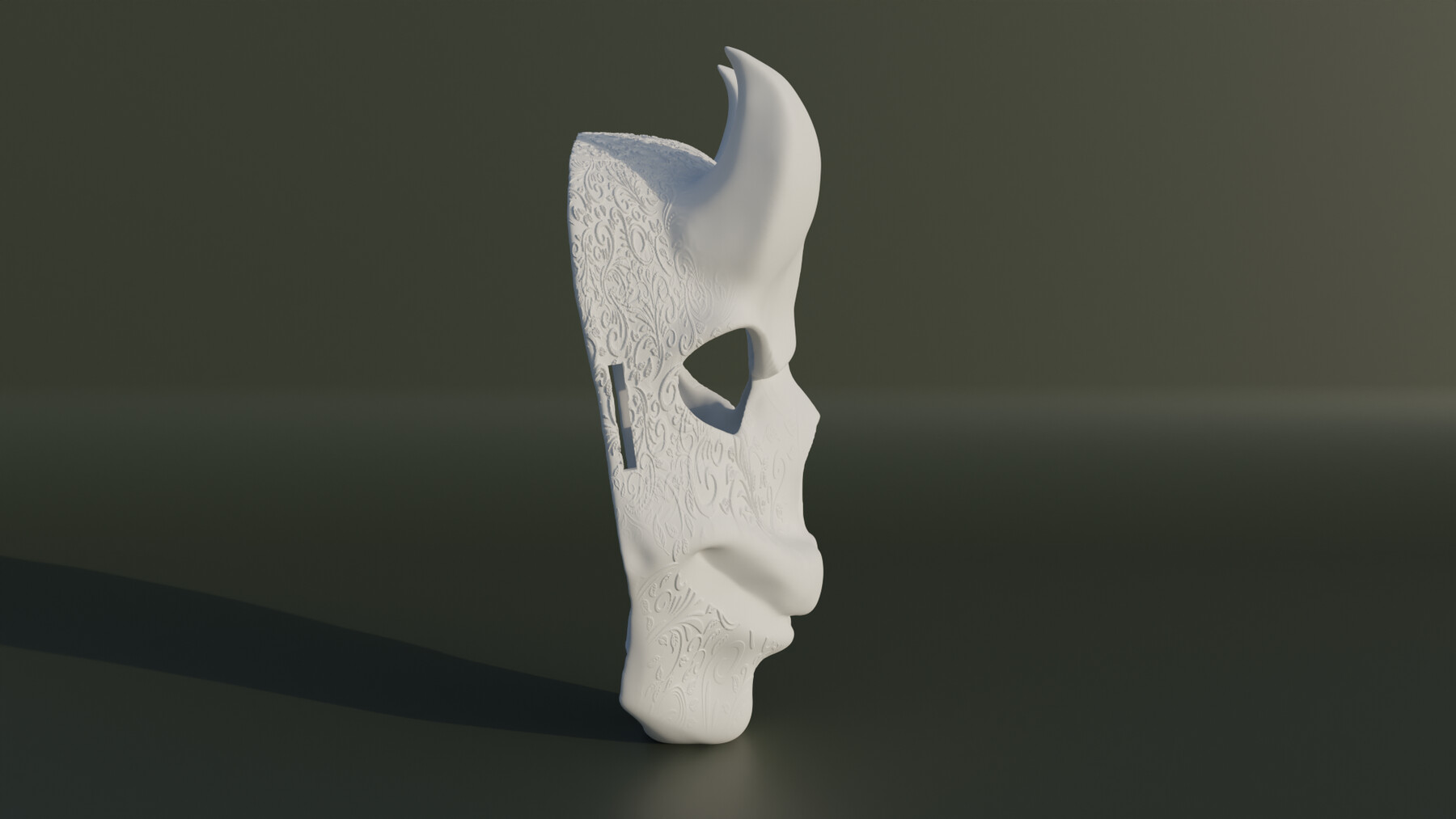 ArtStation - Embroidered Devil Face Cosplay Mask 3D print model | Resources