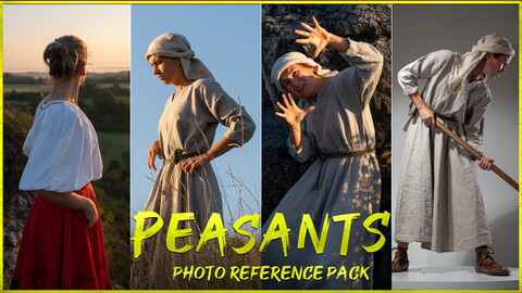 Peasants vol.3 Photo Reference Pack For Artists 361 JPEGs noAI