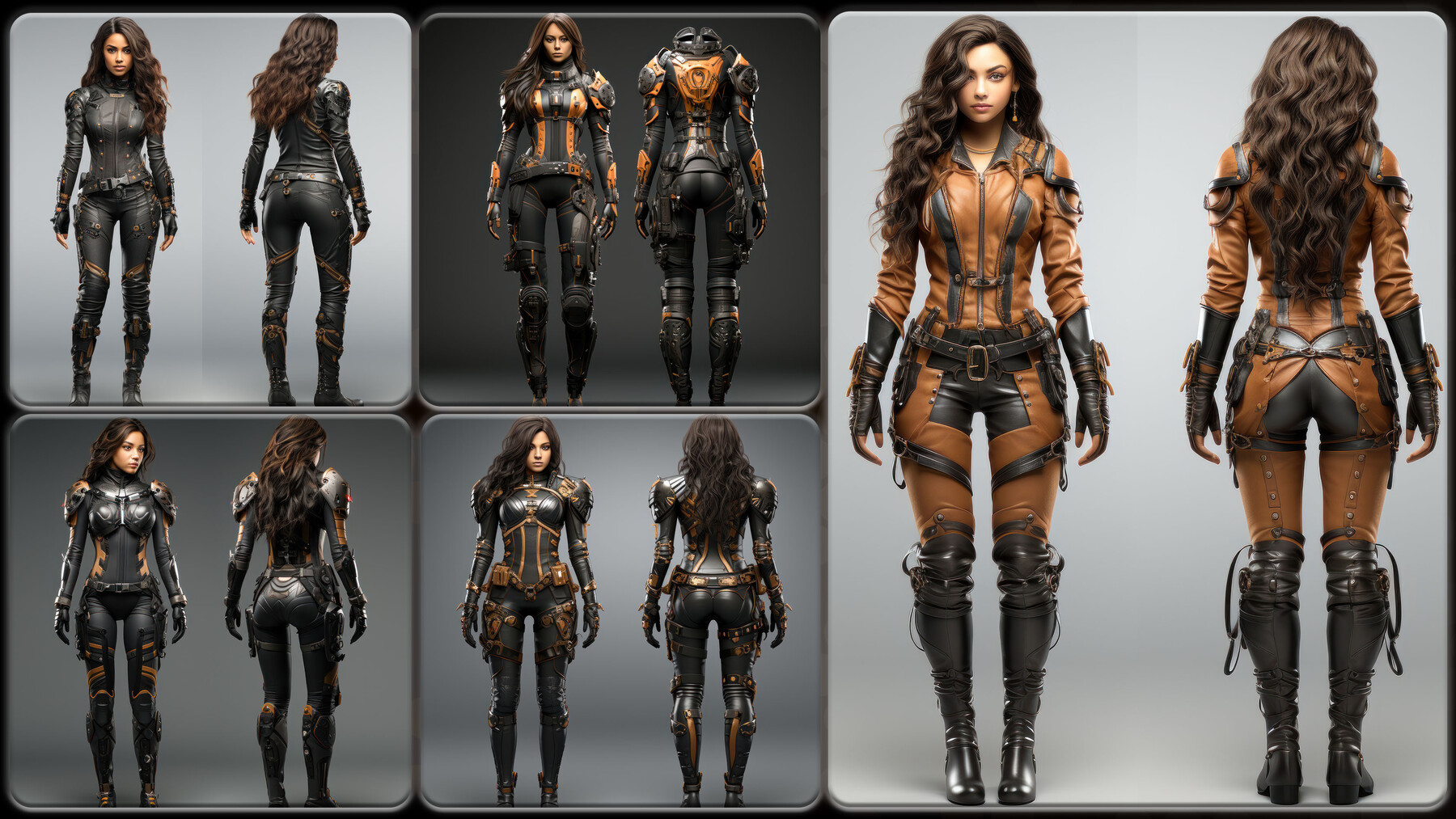 ArtStation - 200 Feminine Futuristic Outfit Reference Pack | 4K | v.28 |  Artworks