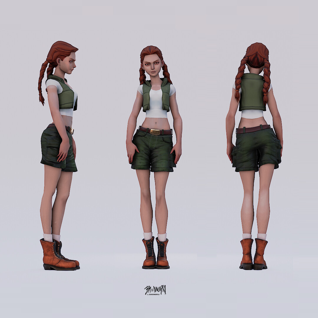 ArtStation - Young Lara Croft (Tomb Raider 4) | Game Assets