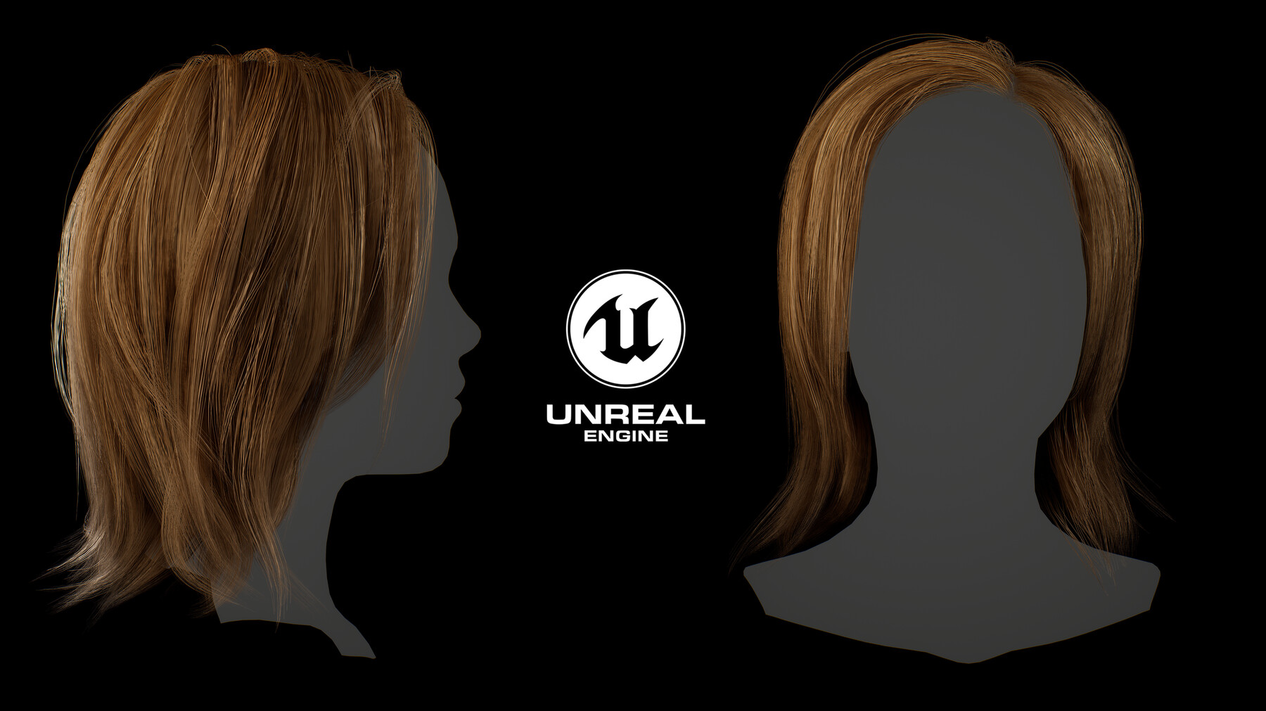 ArtStation - Game ready female long hairstyle (real time hair) | Game ...