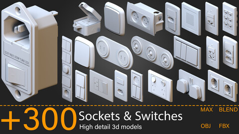 +300- Sockets & Switches - Kitbash-vol.01