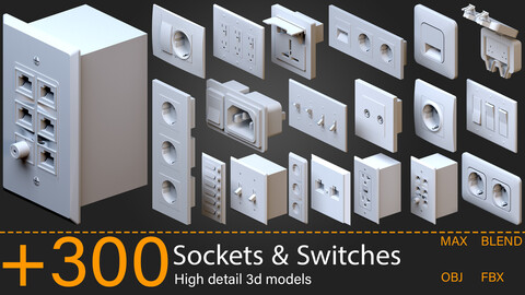 +300- Sockets & Switches - Kitbash-vol.02