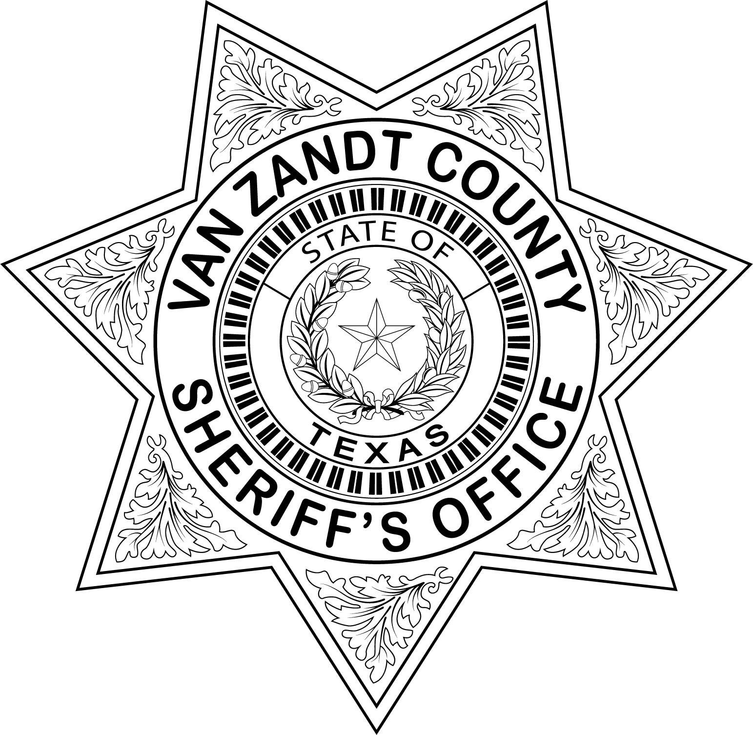 ArtStation Van Zandt County Sheriffs office badge Texas vector file