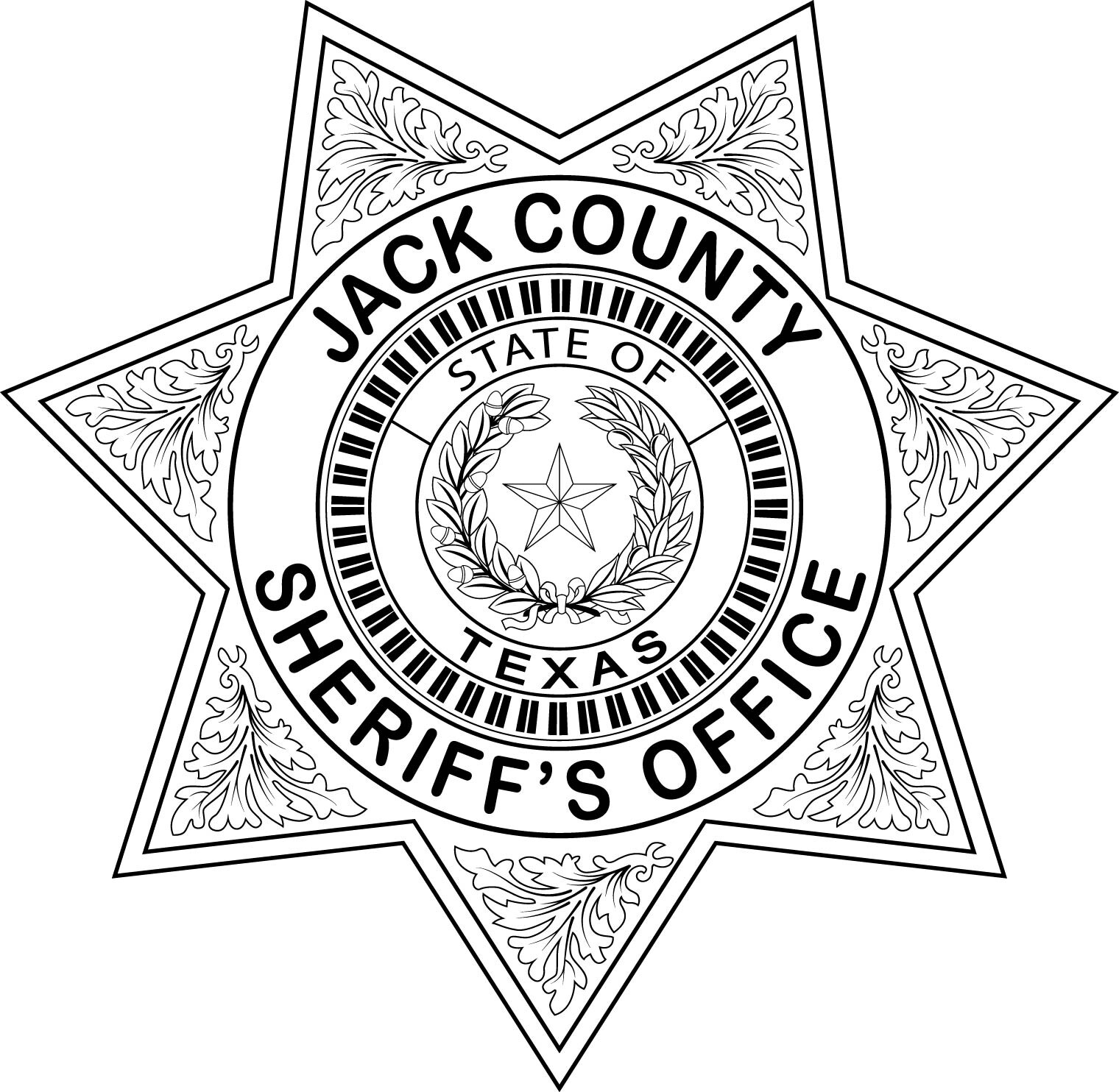 ArtStation - Jack County Sheriffs office badge Texas vector file Black ...