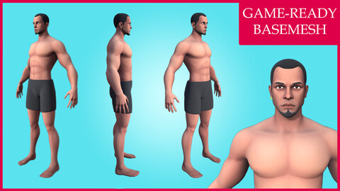 New Stylized Male 3D Character - Rigged