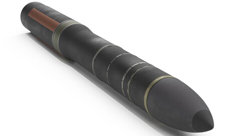 Topol-M (SS-27) ICBM Ballistic Missile 3D Model
