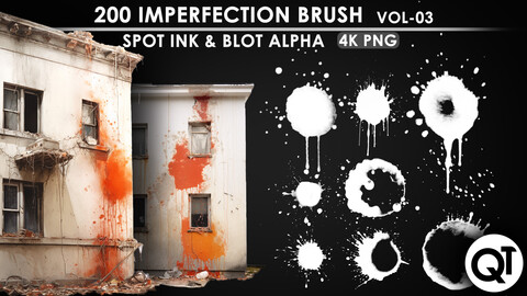 Imperfection Brush VOL 03 - 200 Spot Ink & Blot Alpha