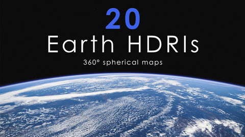 20 Earth HDRI Bundle - 360° spherical maps - 16k - 32bit