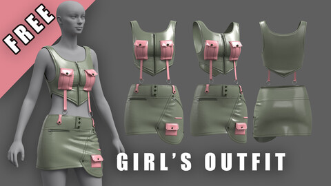 Girl's outfit/clo3d/marvelous