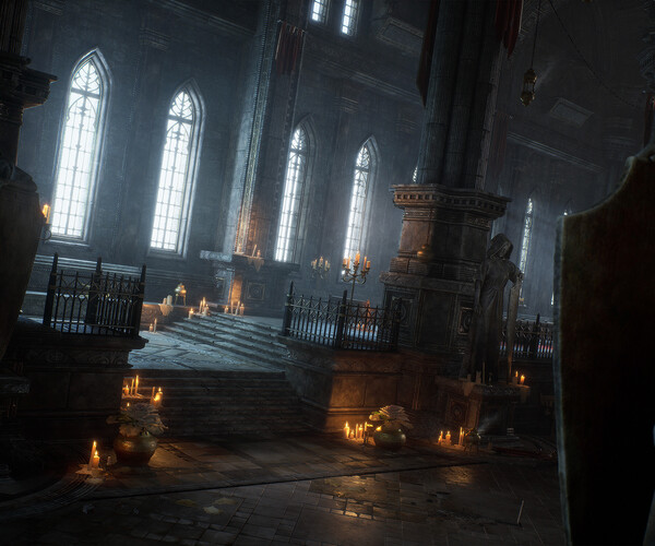 ArtStation - Ancient Cathedral Environment | Game Assets