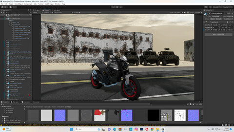 Ducati Monster Motorcycle Game Ready 3D