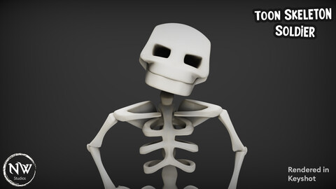 Stylized Skeleton - Mobile Game Ready Model