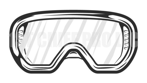 New Construction safety glasses vintage monochrome style vector illustration