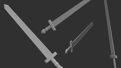 Medieval Sword Ztool Polygroups
