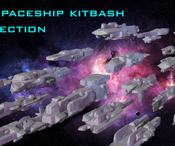 ArtStation - Spaceship Kitbash Collection Vol.1 | Resources