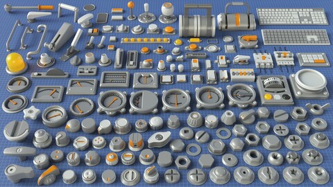 Industrial Kitbash - 9 - 156 pieces