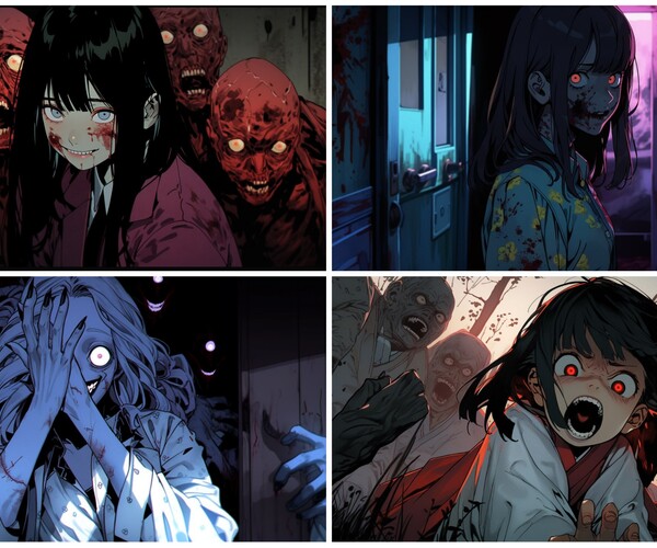 ArtStation - +25 Anime Horror Pack