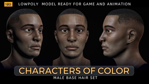 Characters of Color - Male Base Hair Set