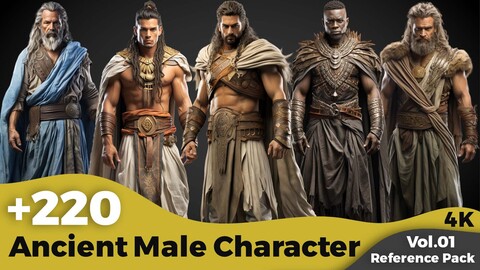 +220 Ancient Male Character Concept(4k)