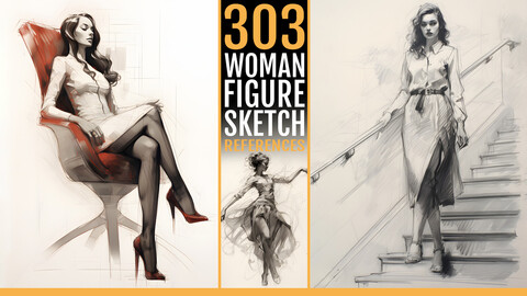 303 Woman Figure Sketch