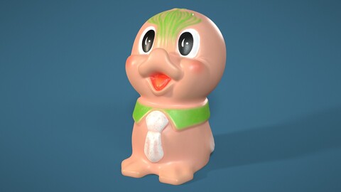 Cute Rubber Duck Toy | 3D Model | High-Poly | PBR